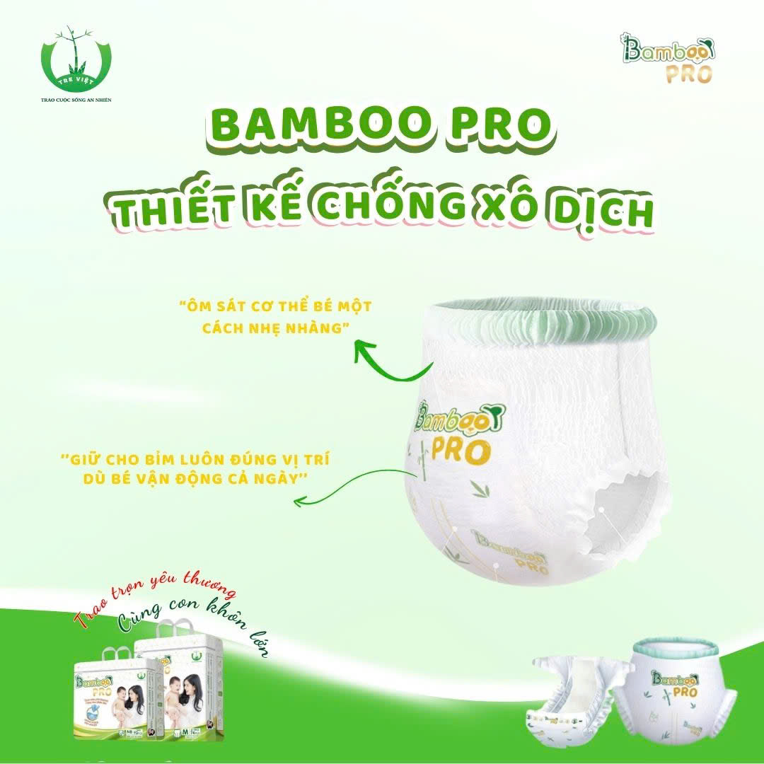 Bỉm dán BAMBOO PRO 4 - 8Kg