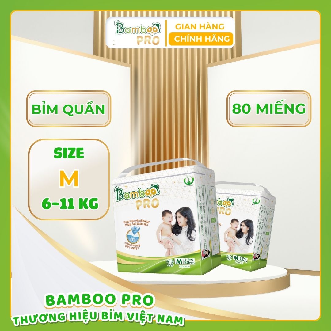 Bỉm quần BAMBOO PRO 6 - 11Kg